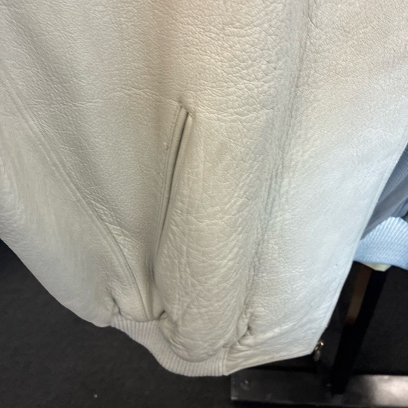 Vintage Pelle Pelle Men's Leather Jacket Size 50 Pre Owned Used Rare Cream Ivory - Picture 5 of 15